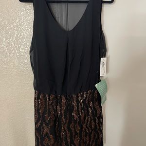 Black sequence dress